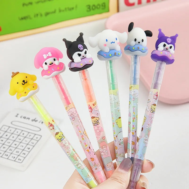 marca-texto ponta dupa sanrio